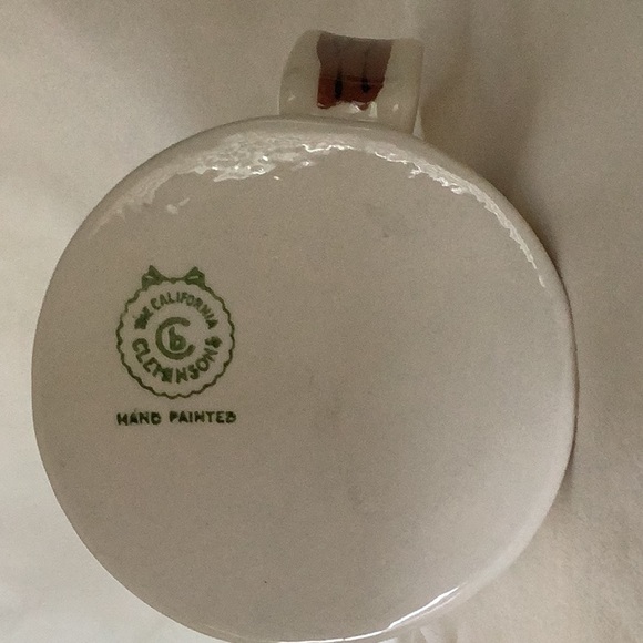 Vintage California Cleminsons Cherry Tree Watering Can Creamer - Picture 5 of 8